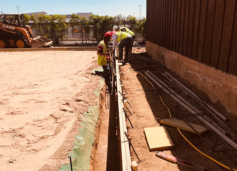 Geomy Pohl crew working at jobsite