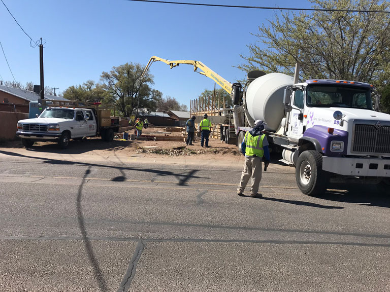 Concrete foundation work