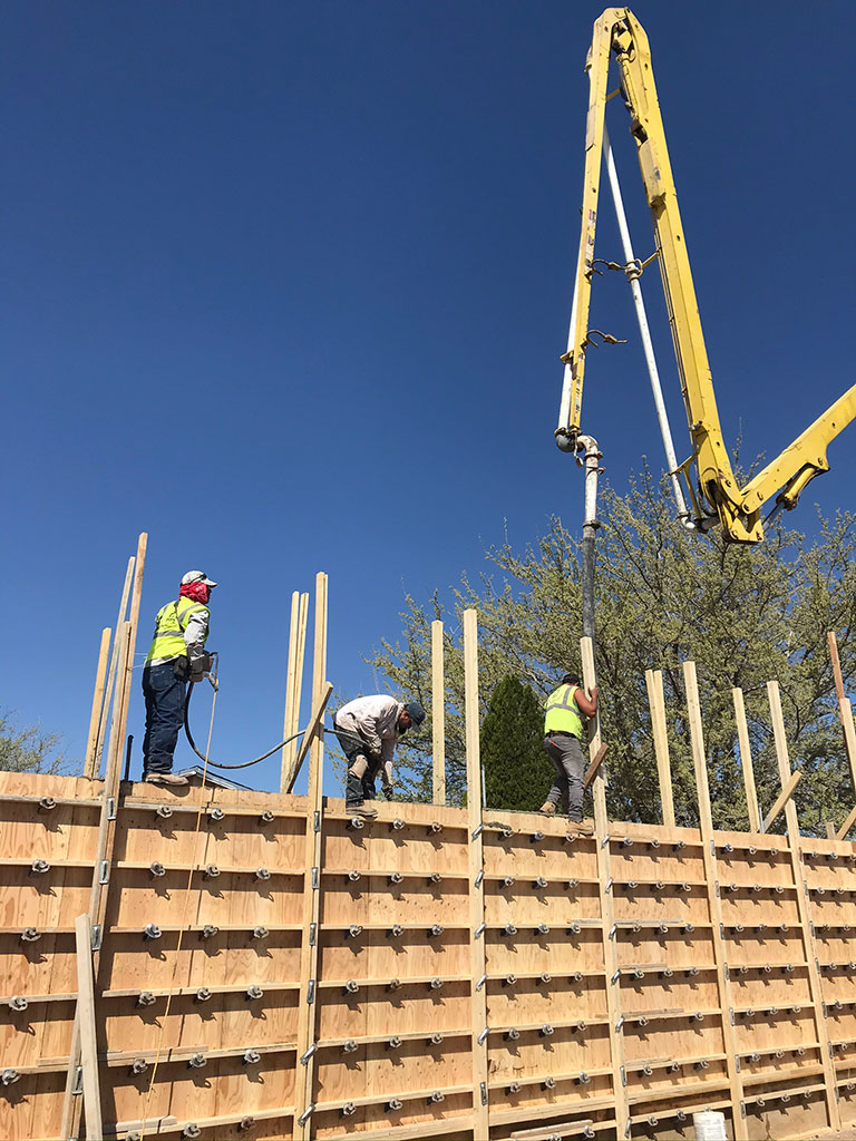 Concrete foundation work