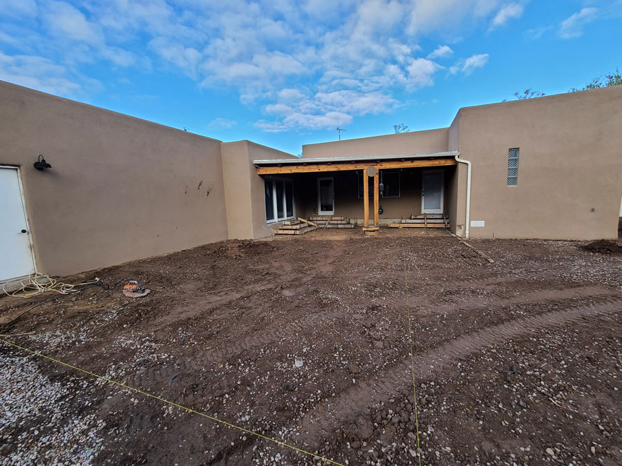 Patio slab work