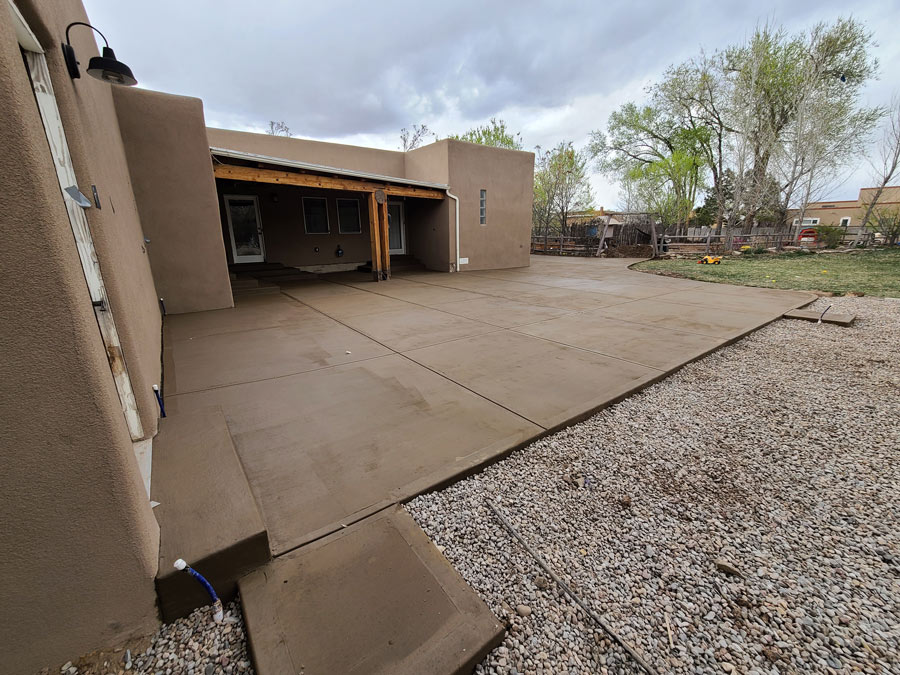 Patio slab work