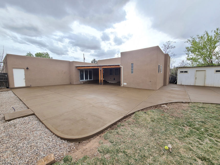 Patio slab work