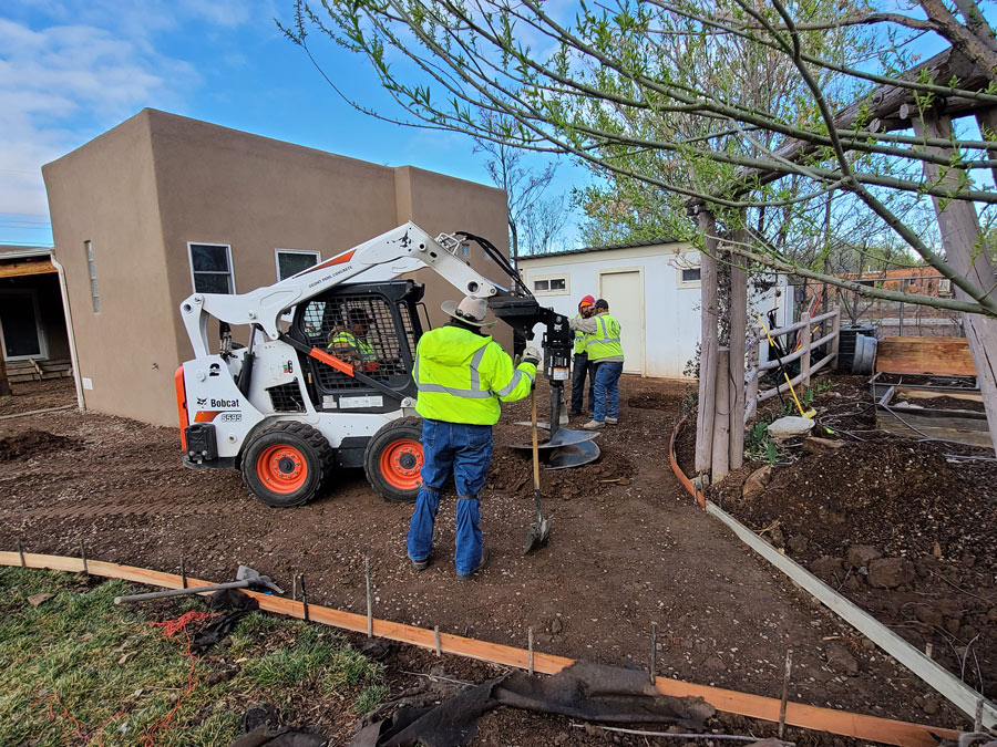 Patio slab work