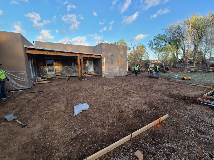 Patio slab work