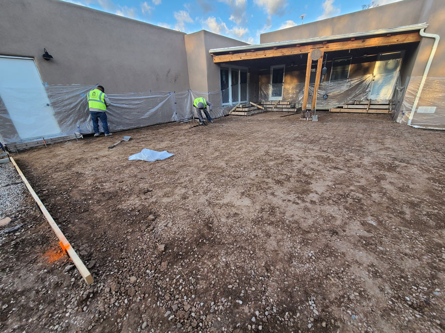 Patio slab work