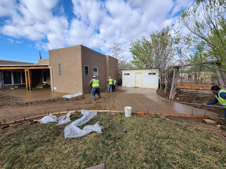 Patio slab work