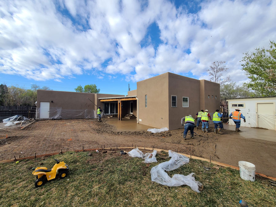 Patio slab work