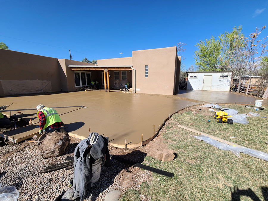 Patio slab work